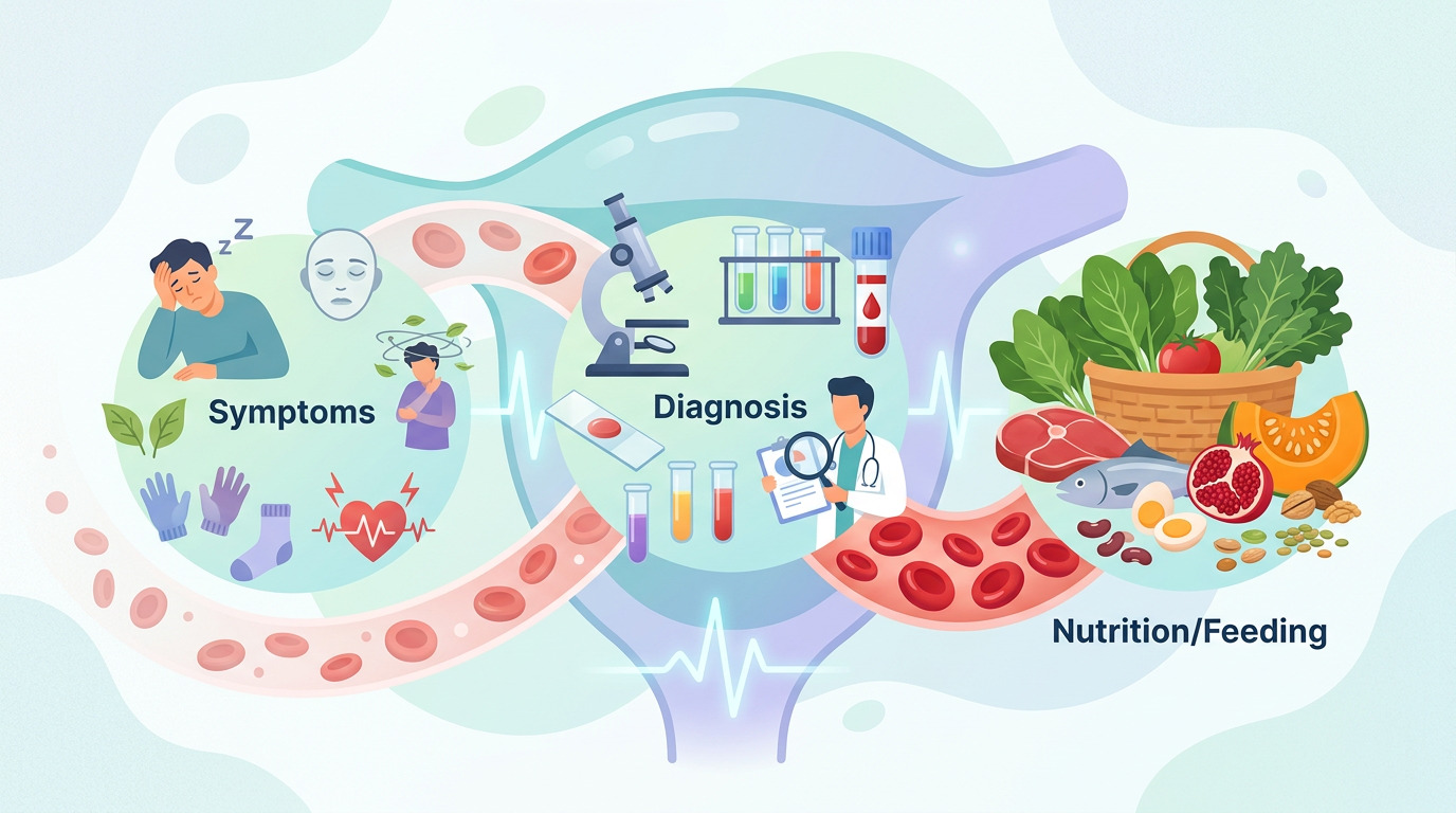 Анемия: Симптоми, диагностика и хранене